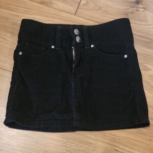 Girls Black Corduroy Skirt - Classic Kids Bottoms